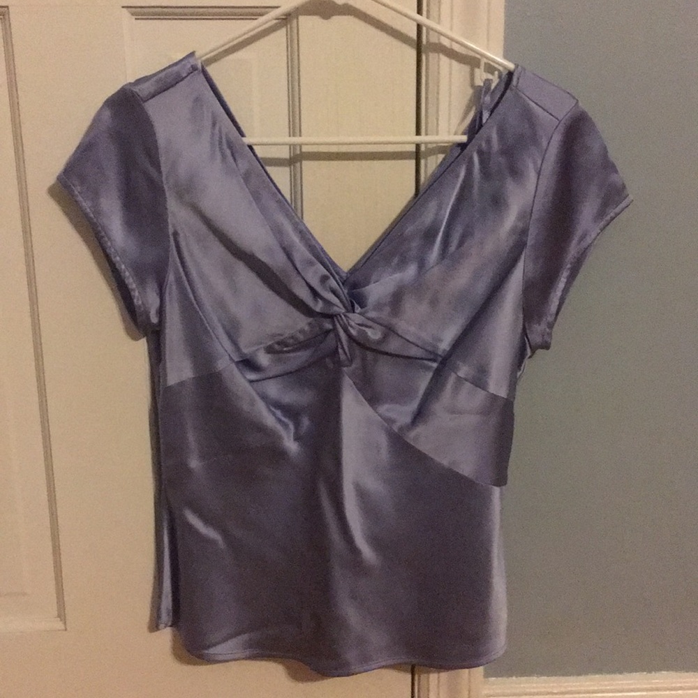 Silk Lavender Blouse Talbots